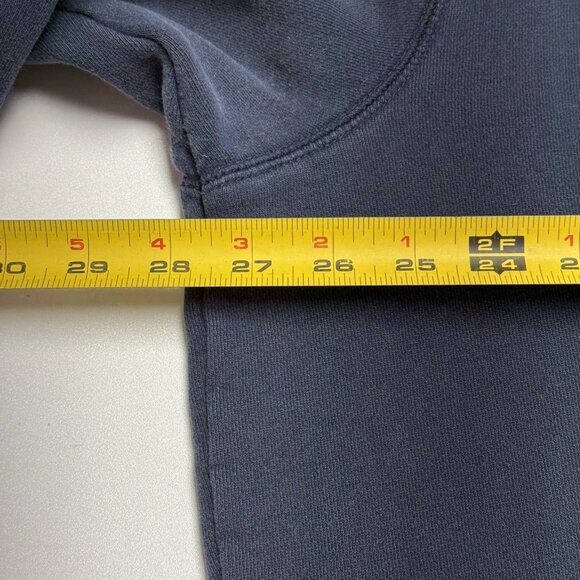 Vintage Foot Locker Hoodie Sweatshirt Mens 2XL Navy Blue Blank Sportswear - Picture 11 of 11